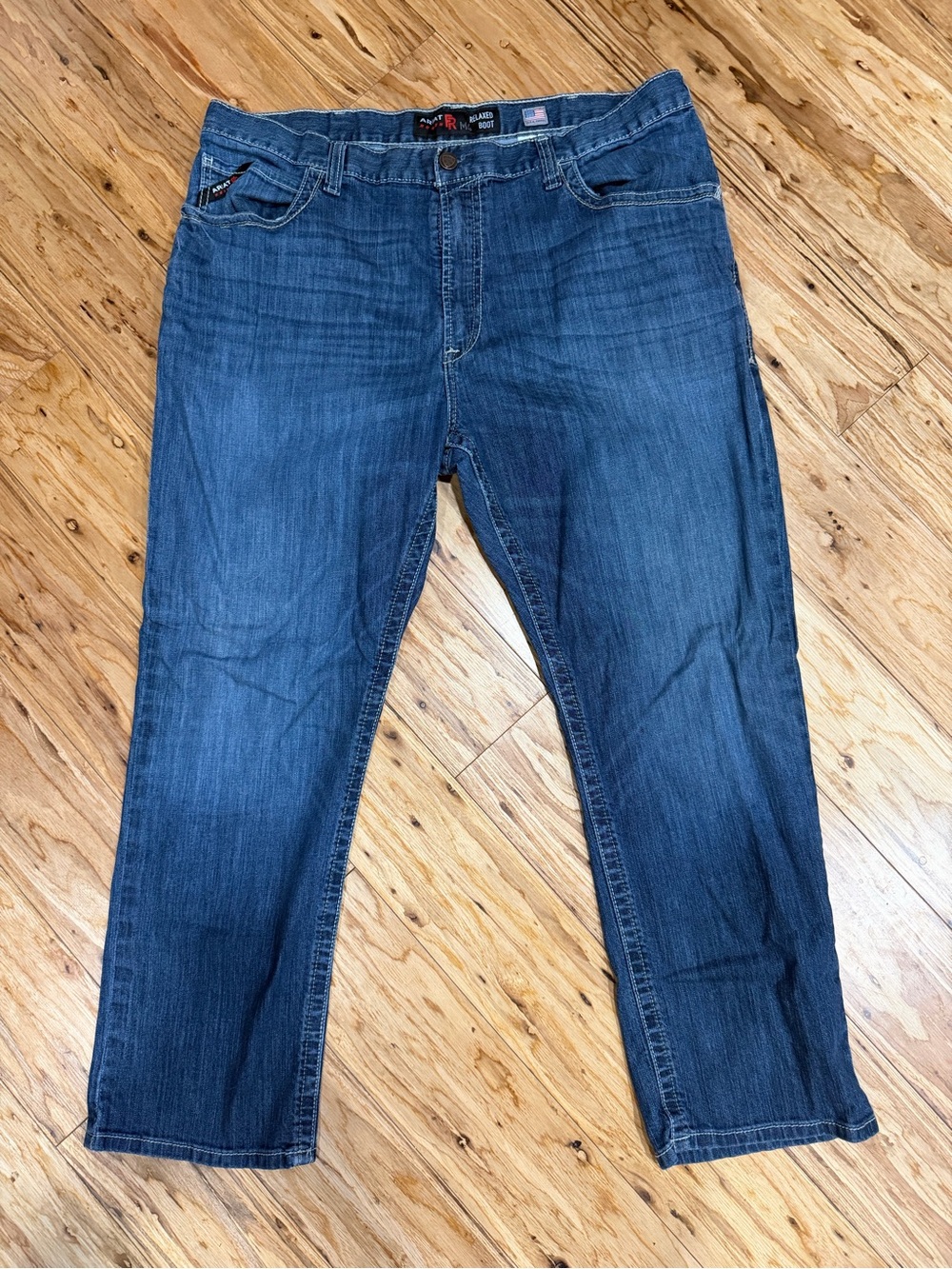 Ariat Men's Dark Blue Relaxed Bootcut Jeans